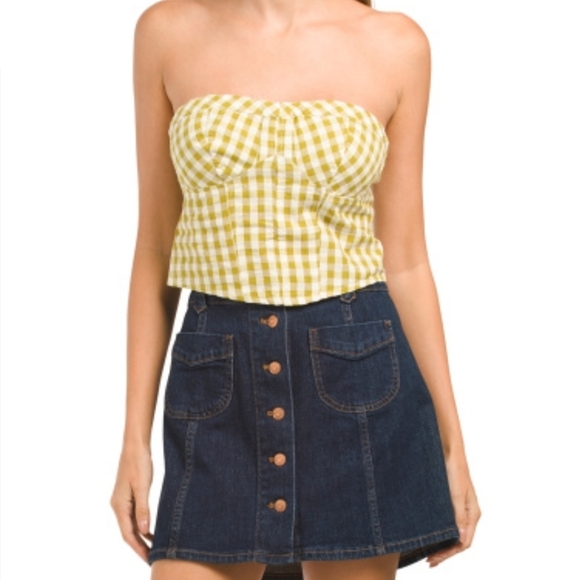 New Free People Retro Leilani Tube Top Size L - Picture 2 of 10